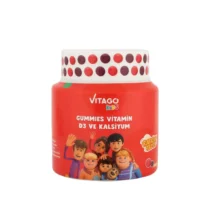 حلوى جمي فيتاجو كيدز فيتامين D3 والكالسيوم لنمو العظام (60 قطعة)